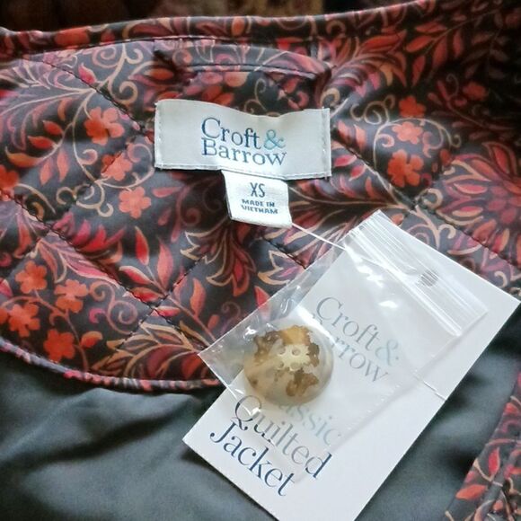 Croft&Barrow Quilted Floral Jacket NWT XSMALL - Picture 11 of 13